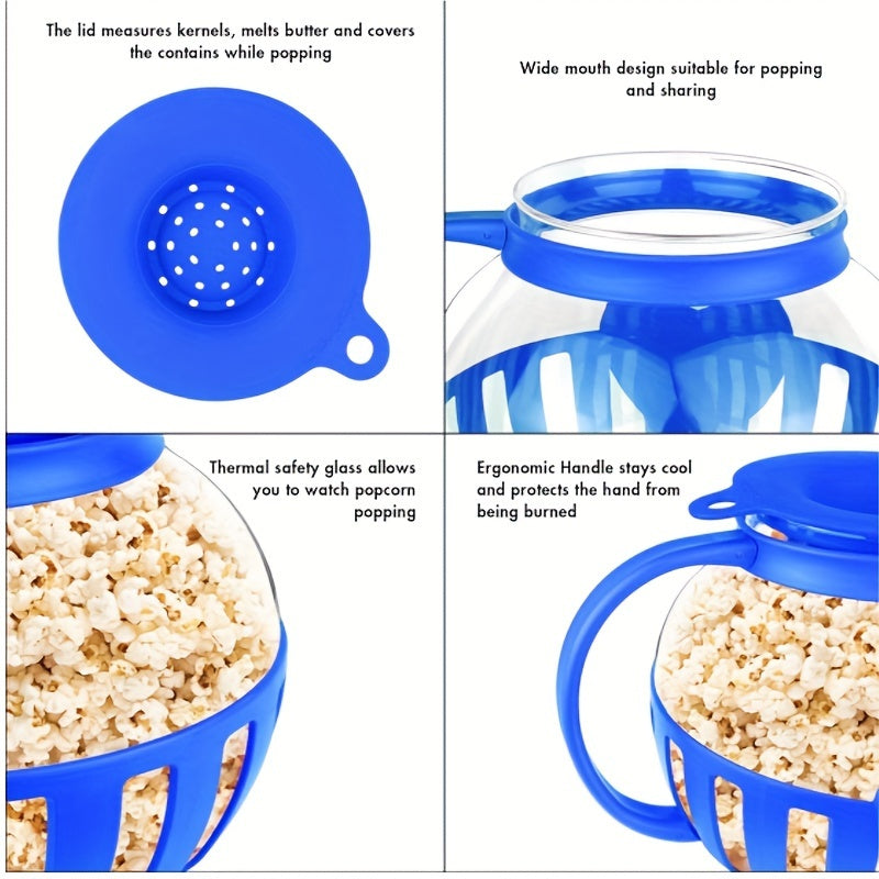 Microwave Popcorn Maker Glass Quart-4