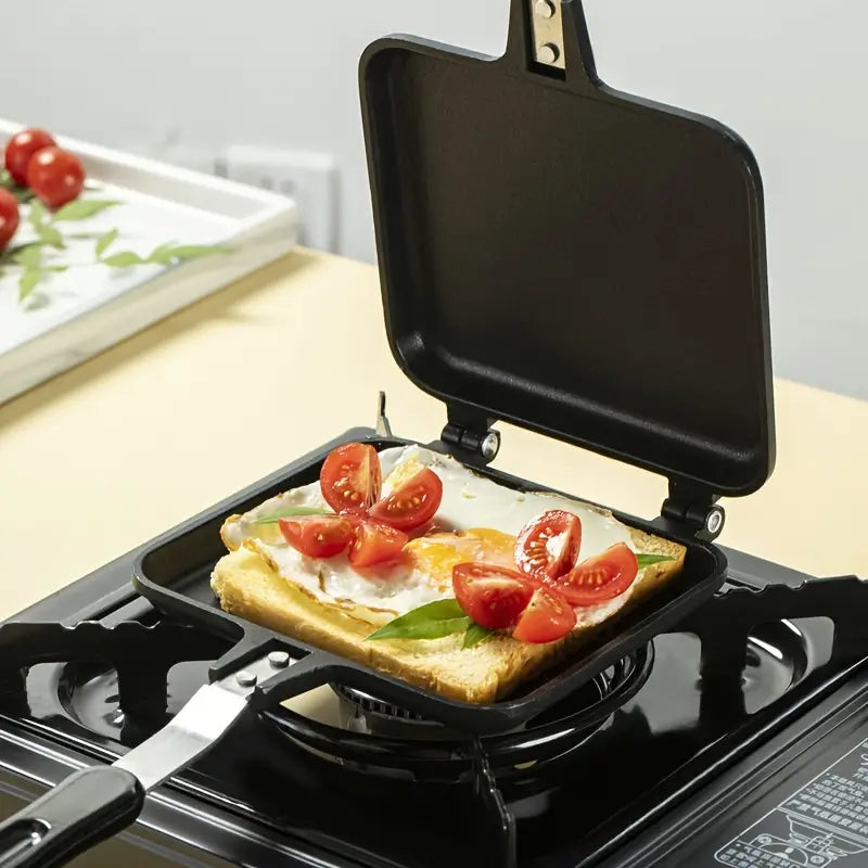 Double-Sided Non-Stick Sandwich Maker & Griddle Pan-4