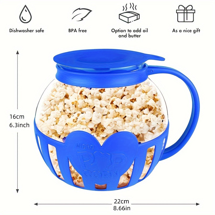 Microwave Popcorn Maker Glass Quart-1