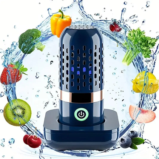 Fruit and Vegetable Purifier - OH-Ion Capsule: Fast, Portable, and Wireless- Blue-0