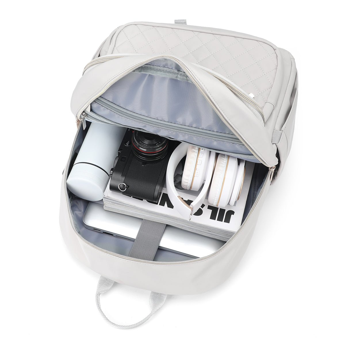 Chic Quilted Flight Approved Backpack